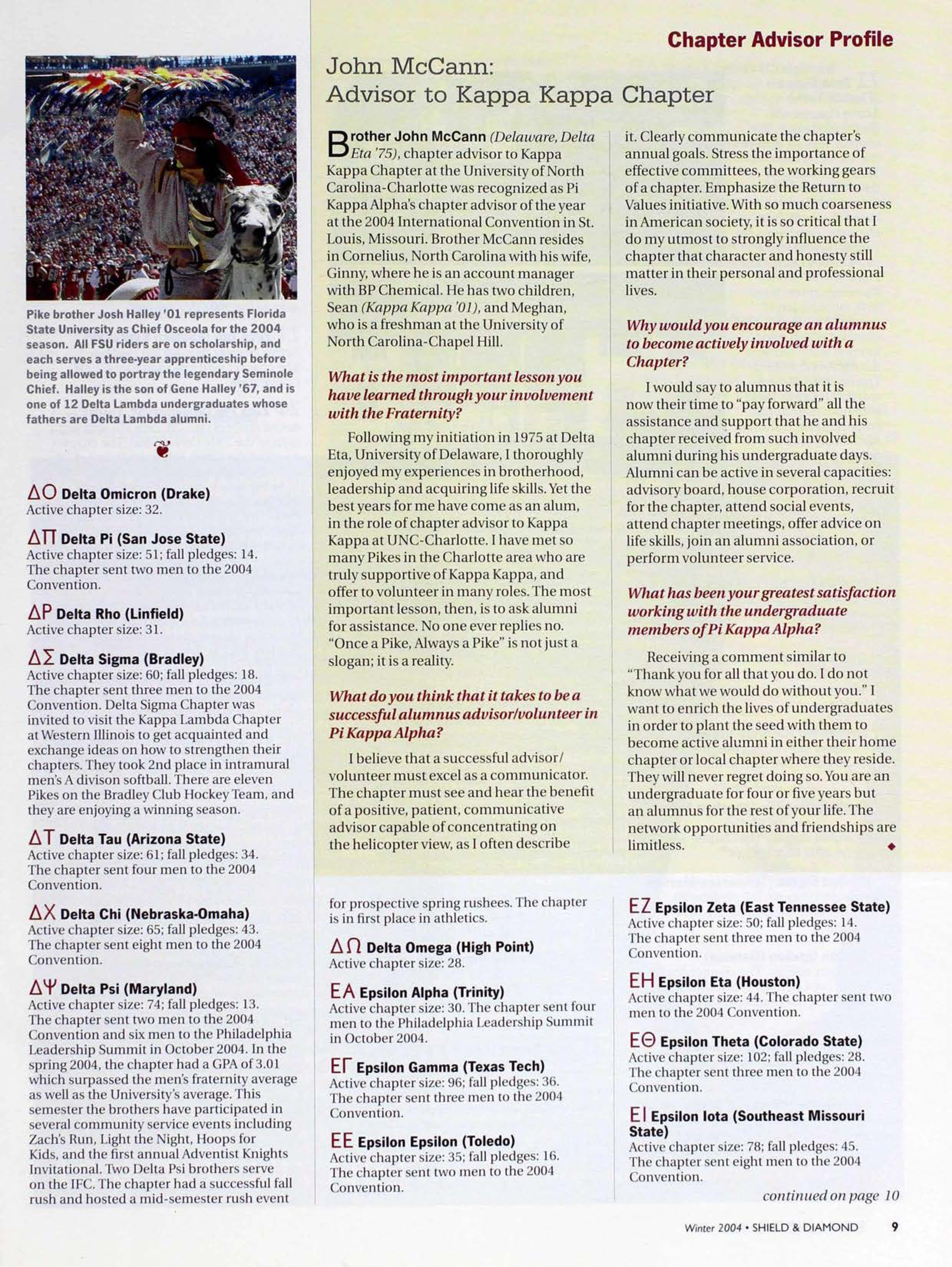 Chapter Advisor Profile